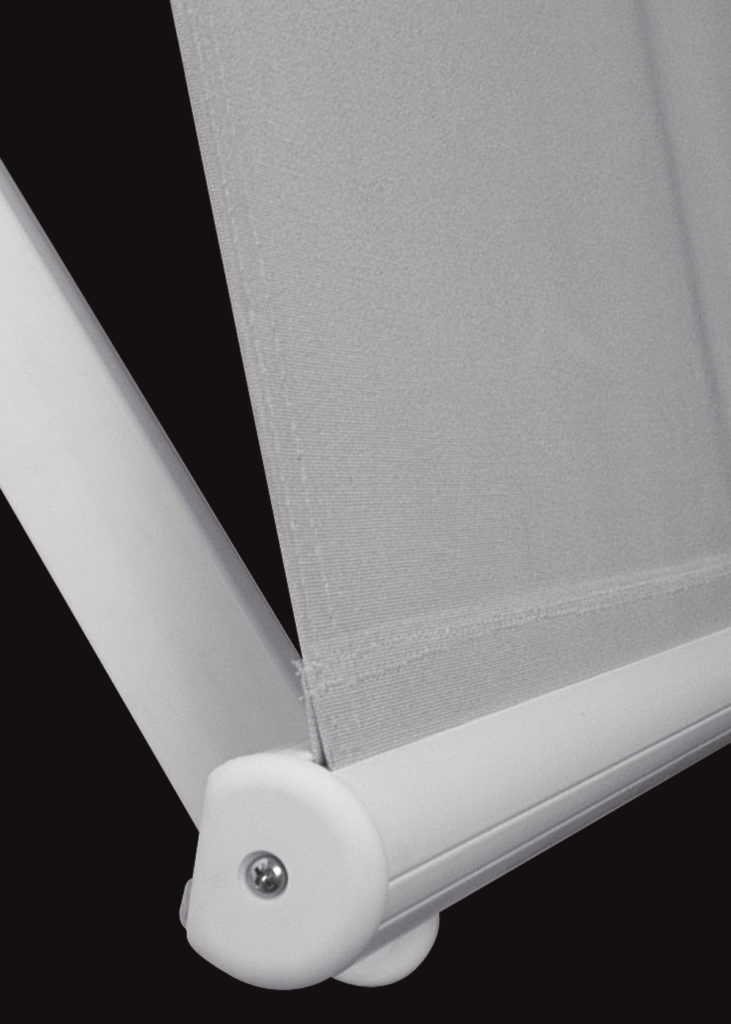 Balkon napellenző profil és tekerőmechanizmus