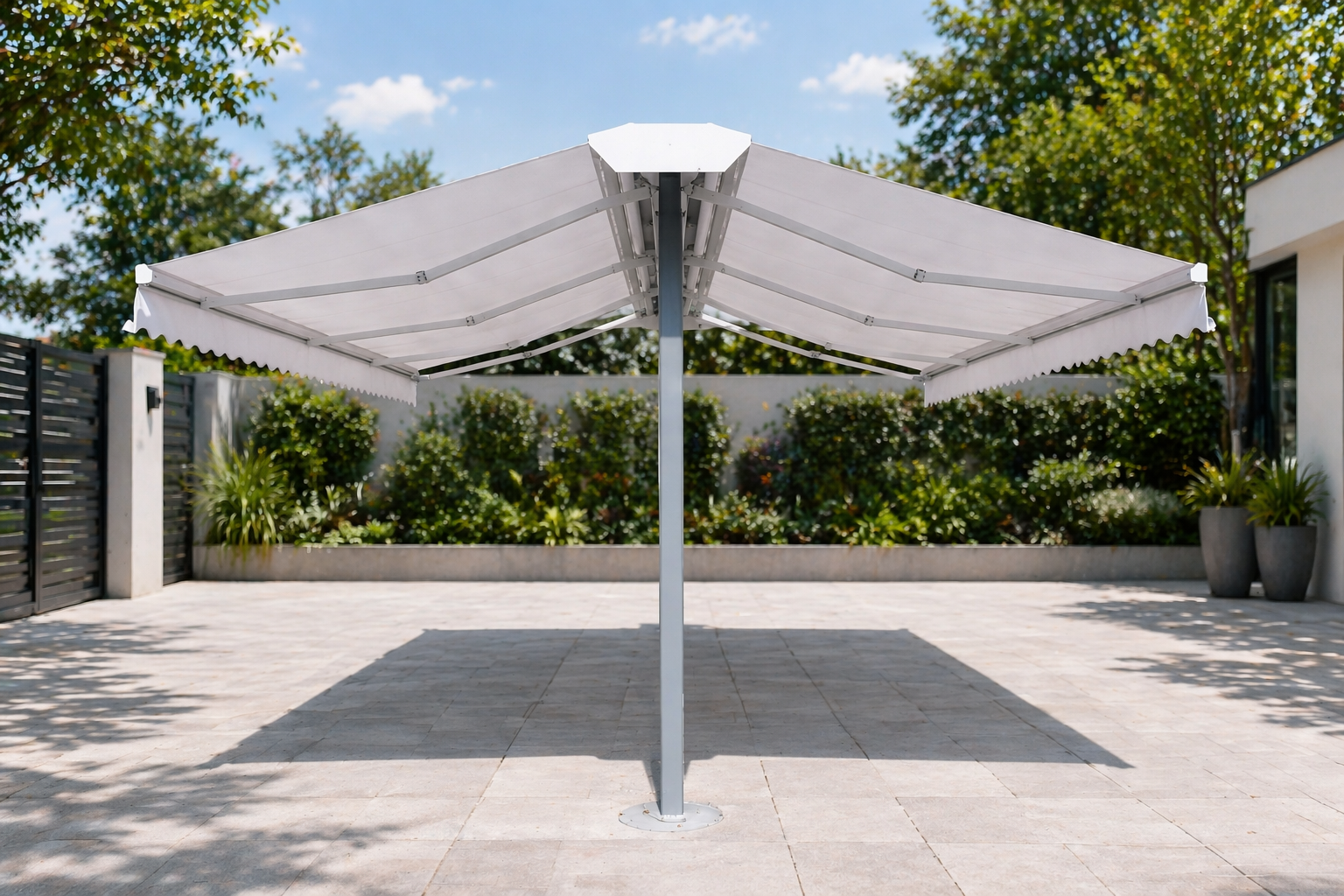 Állványos napellenző privát kert mobil